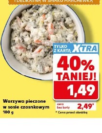 Warzywa pieczone w sosie czosnkowym
