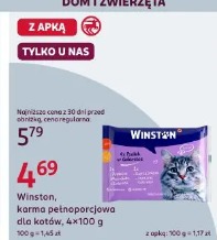 Winston, karma pełnoporcjowa dla kotów, 4x100 g