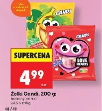 Żelki Candi: banany, serca