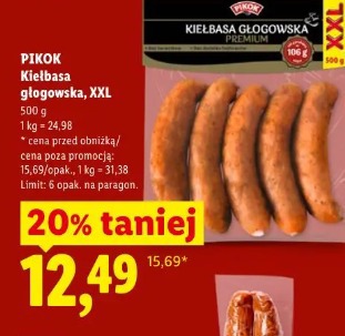 Pikok Kiełbasa głogowska, XXL