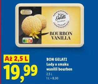Bon Gelati Lody o smaku wanilii bourbon