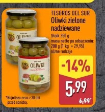 Tesoros Del Sur Oliwki zielone nadziewane