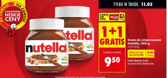 Krem do smarowania Nutella