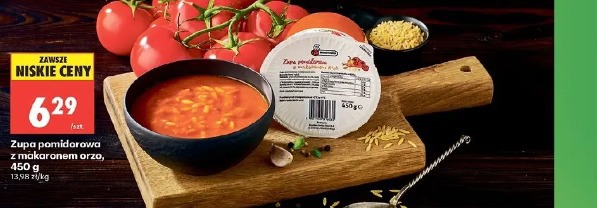 Zupa pomidorowa z makaronem orzo