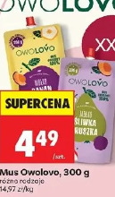 Mus Owolovo śliwka gruszka