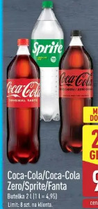 Coca-Cola/Coca-Cola Zero/Sprite/Fanta