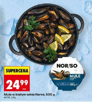 Mule w białym winie Norso