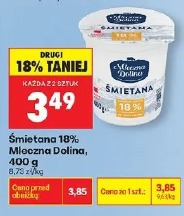 Śmietana 18% Mleczna Dolina