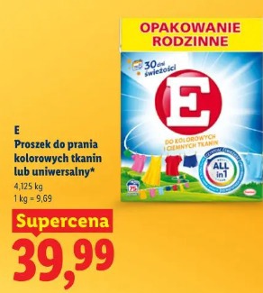 E Proszek do prania kolorowych tkanin lub uniwersalny