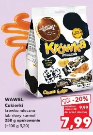 Wawel Cukierki krówka mleczna lub słony karmel