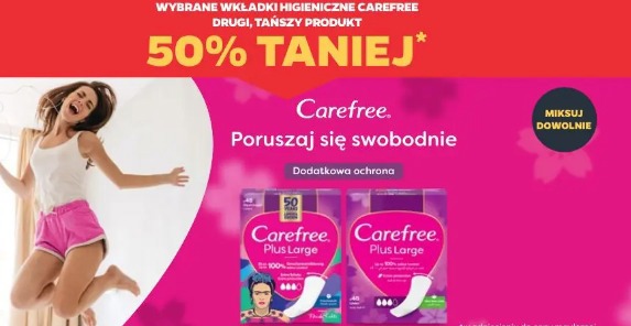 Wybrane wkładki higieniczne Carefree