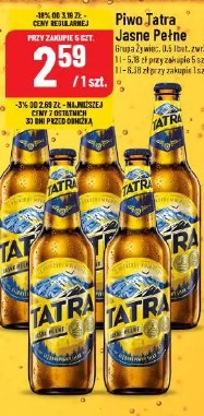 Piwo Tatra Jasne Pełne