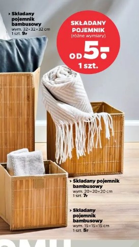 Składany pojemnik bambusowy