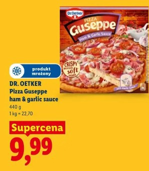 Dr. Oetker Pizza Guseppe ham & garlic sauce