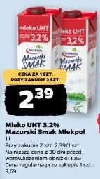 Mleko UHT 3,2% Mazurski Smak Mlekpol