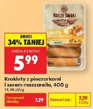 Krokiety z pieczarkami i serem mozzarella