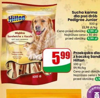 Sandwiche Hilton przekąska dla psa z kaczką