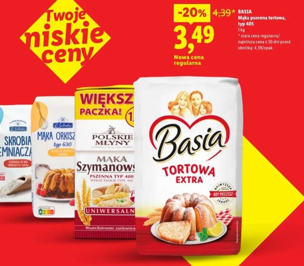 Basia Mąka pszenna tortowa, typ 405