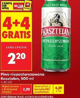 Piwo niepasteryzowane Kasztelan