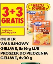 Cukier wanilinowy Gellwe, 5x16 g lub proszek do pieczenia Gellwe, 4x30 g