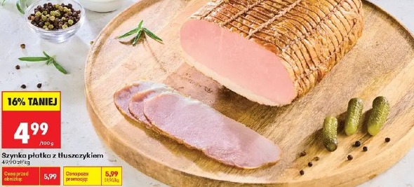 Szynka płatka z tłuszczykiem