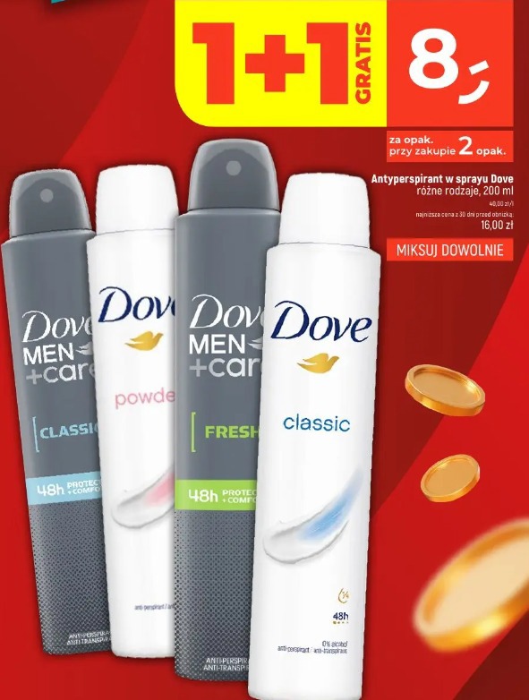 Dove antyperspirant w sprayu