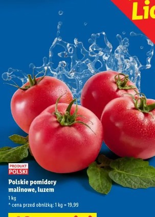 Polskie pomidory malinowe, luzem