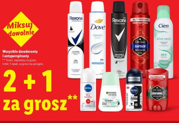 Wszystkie dezodoranty i antyperspiranty