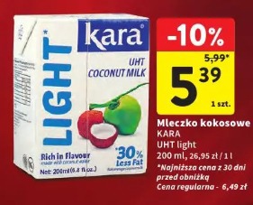 Mleczko kokosowe KARA UHT light