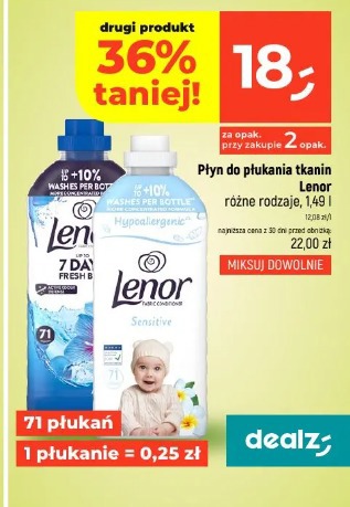 Płyn do płukania tkanin Lenor