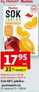 Sok NFC jabłko-pomarańcza Auchan