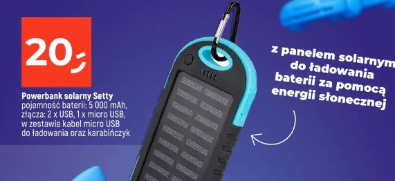 Powerbank solarny Setty