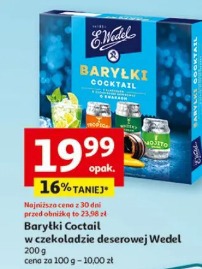 Baryłki Coctail w czekoladzie deserowej Wedel