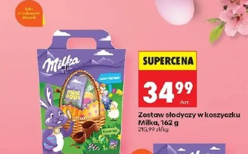 Zestaw słodyczy w koszyczku Milka