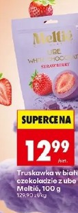 Truskawka w białej czekoladzie z ube Meltie