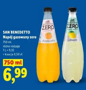 San Benedetto Napój gazowany zero aranciata lub limone
