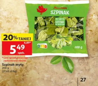 Szpinak myty Auchan