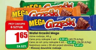 Wafel Grześki Mega
