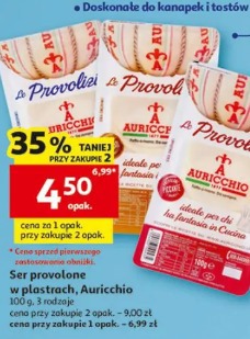 Ser provolone w plastrach Auricchio