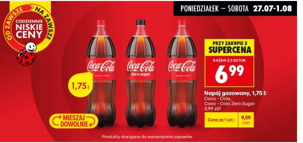 Coca-Cola/Coca-Cola Zero Sugar napój gazowany