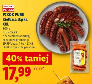Pikok Pure Kiełbasa śląska, XXL