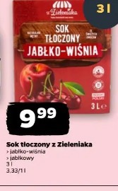 Sok tłoczony z Zieleniaka jabłko-wiśnia