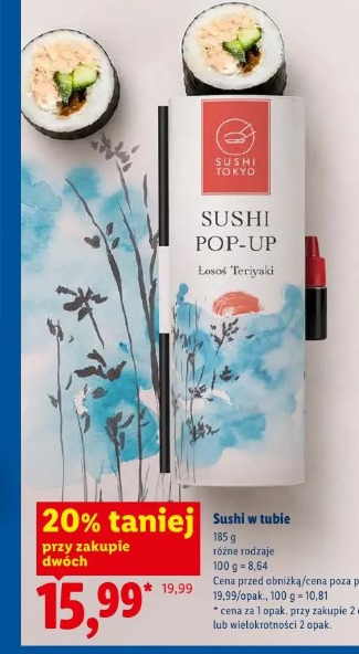 Sushi Tokyo Sushi pop-up Łosoś Teriyaki