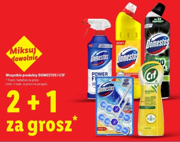 Wszystkie produkty DOMESTOS i CIF