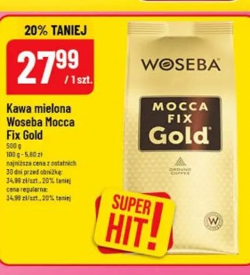 Kawa mielona Woseba Mocca Fix Gold