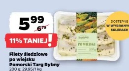 Filety śledziowe po wiejsku Pomorski Targ Rybny