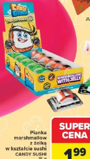Pianka marshmallow z żelką w kształcie sushi CANDY SUSHI