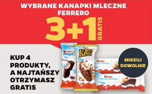 Wybrane kanapki mleczne Ferrero