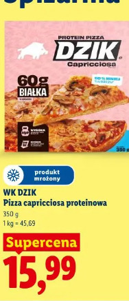 WK Dzik Pizza capricciosa proteinowa