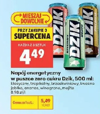 Napój energetyczny w puszce zero cukru Dzik